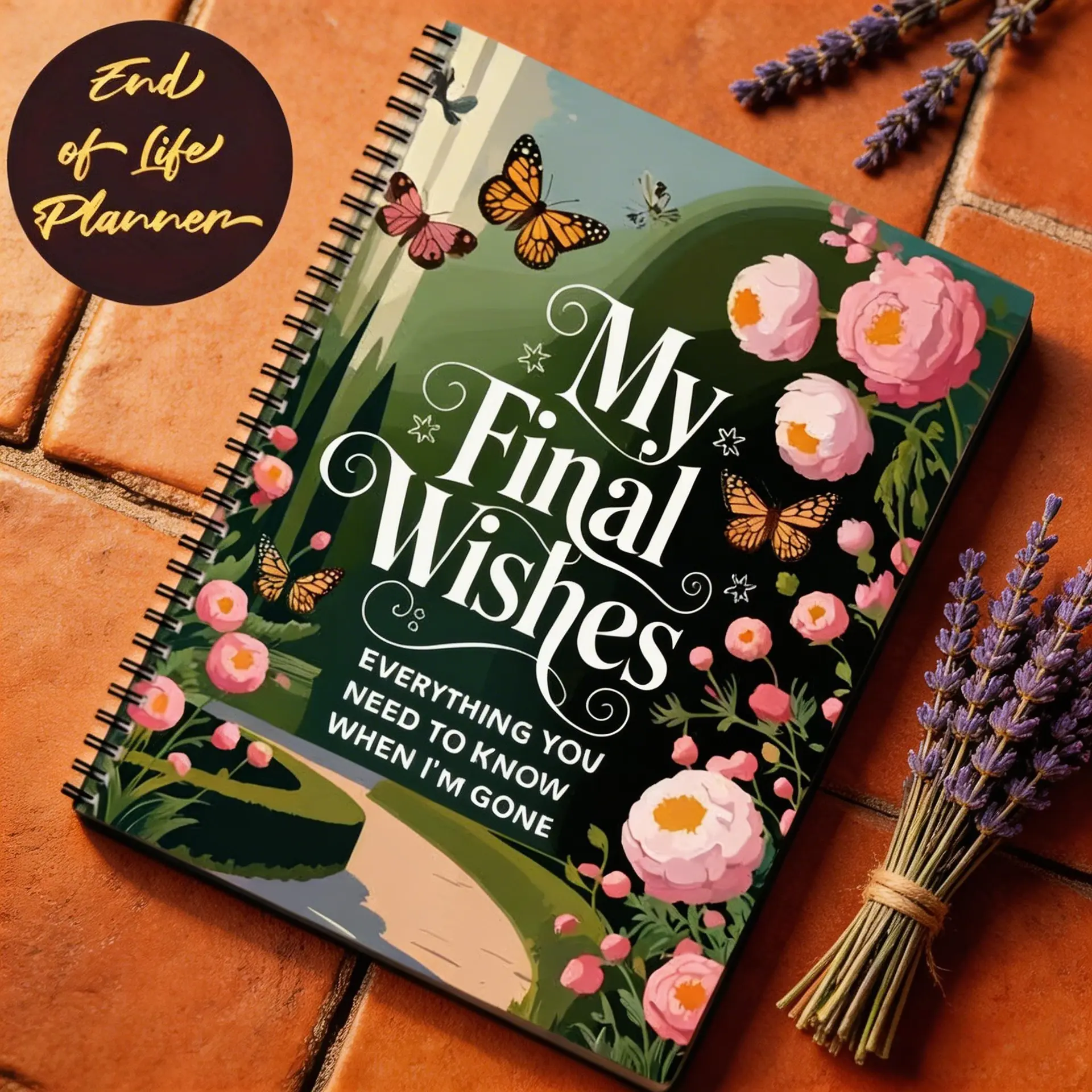 Adult Final Wishes Planner Notebook - End-of-Life Organizer for Funeral Arrangement Planning, Estate & Asset Distribution Logging, Practical Memorial & Life Planning Stationery, Adults