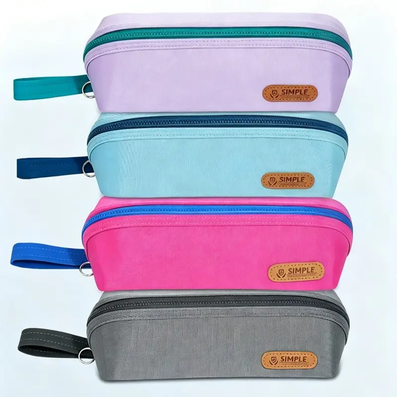 Minimalist Pencil Case, Dual Waterproof Stain-Resistant, Large Capacity, Durable and Convenient, Ideal for Students and Professionals