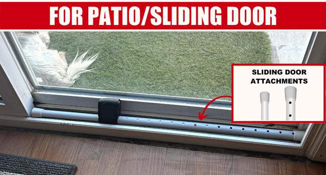 Securityman Door Security Bar with Alarm| Sliding Door Security| Door Stopper (120 dB Extra Loud Alarm) Enjoy Peace of Mind with Durable, Heavy Duty Door Jammer Door Stop Alarm Stick Inside