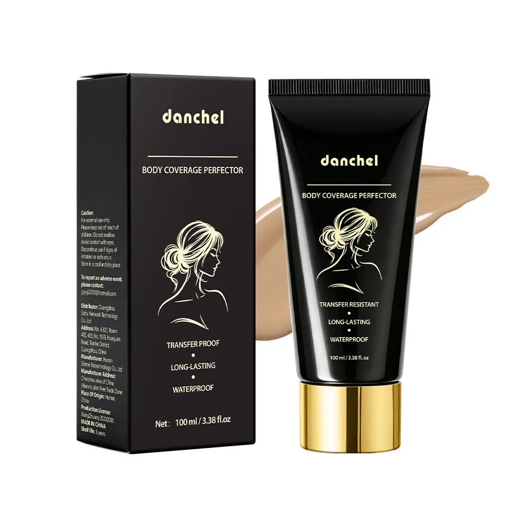 danchel Body Coverage Perfector, Natural Radiant Flawless Finish, All-Day Long-Lasting Wear, Waterproof & Transferproof, Silky Cream Texture, Lightweight No Caking, Available in 4 Shades