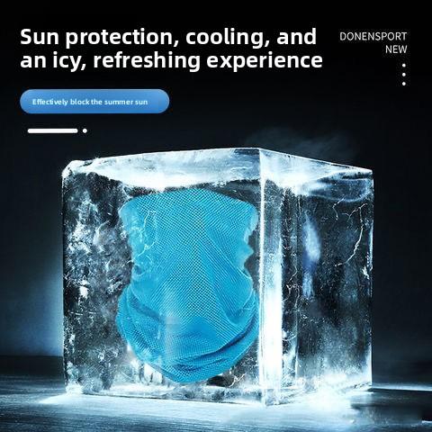 New multi-functional cycling cold feeling ice silk quick drying outdoor sports wrist towel cooling cold headscarf outdoor cold feeling