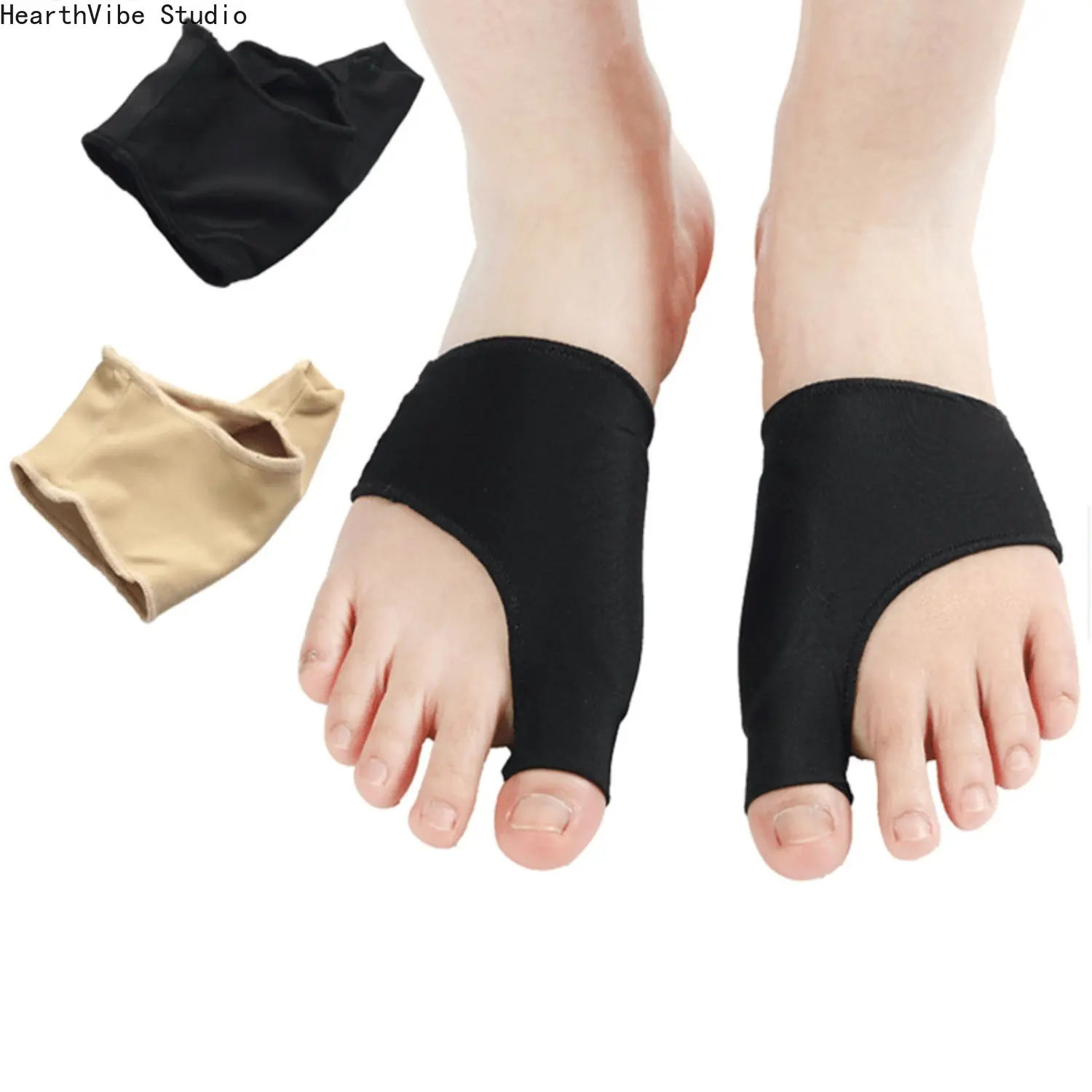 Bunion Corrector Sleeves for Women Men Hallux Valgus Relief Band Toe Separator Orthotic Splint Gel Straightener Pad Foot Pain Relief Compression Wrap
