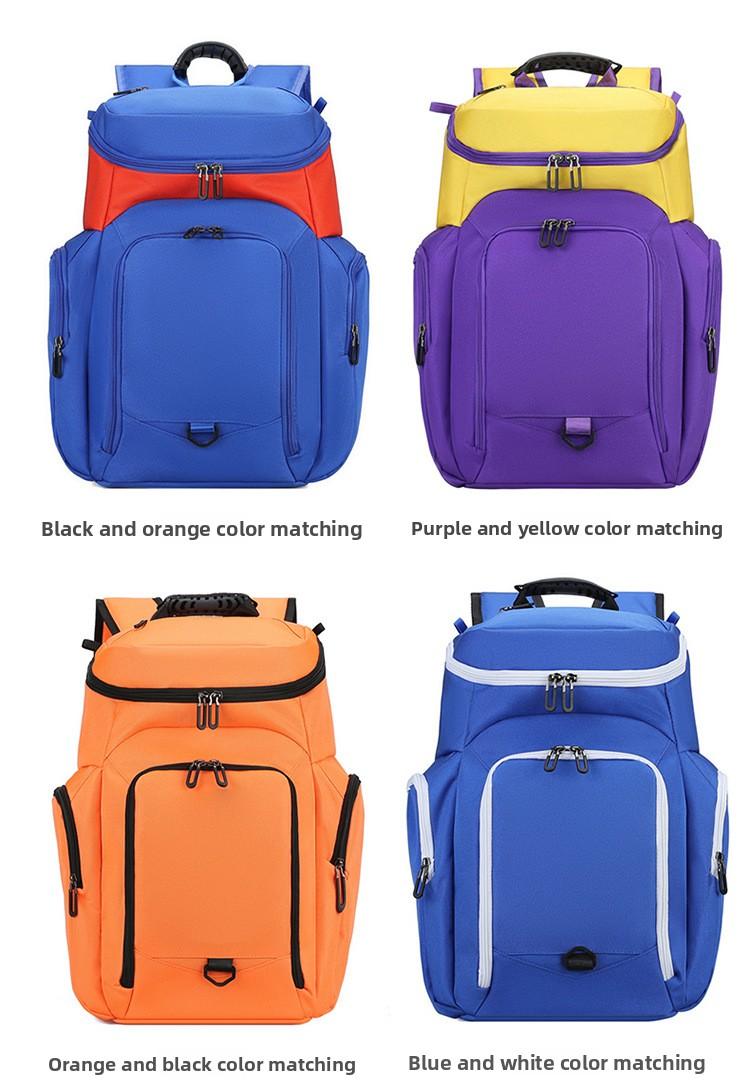 Shoulder basketball bag storage large capacity multi-function student special sports training backpack men's travel logo