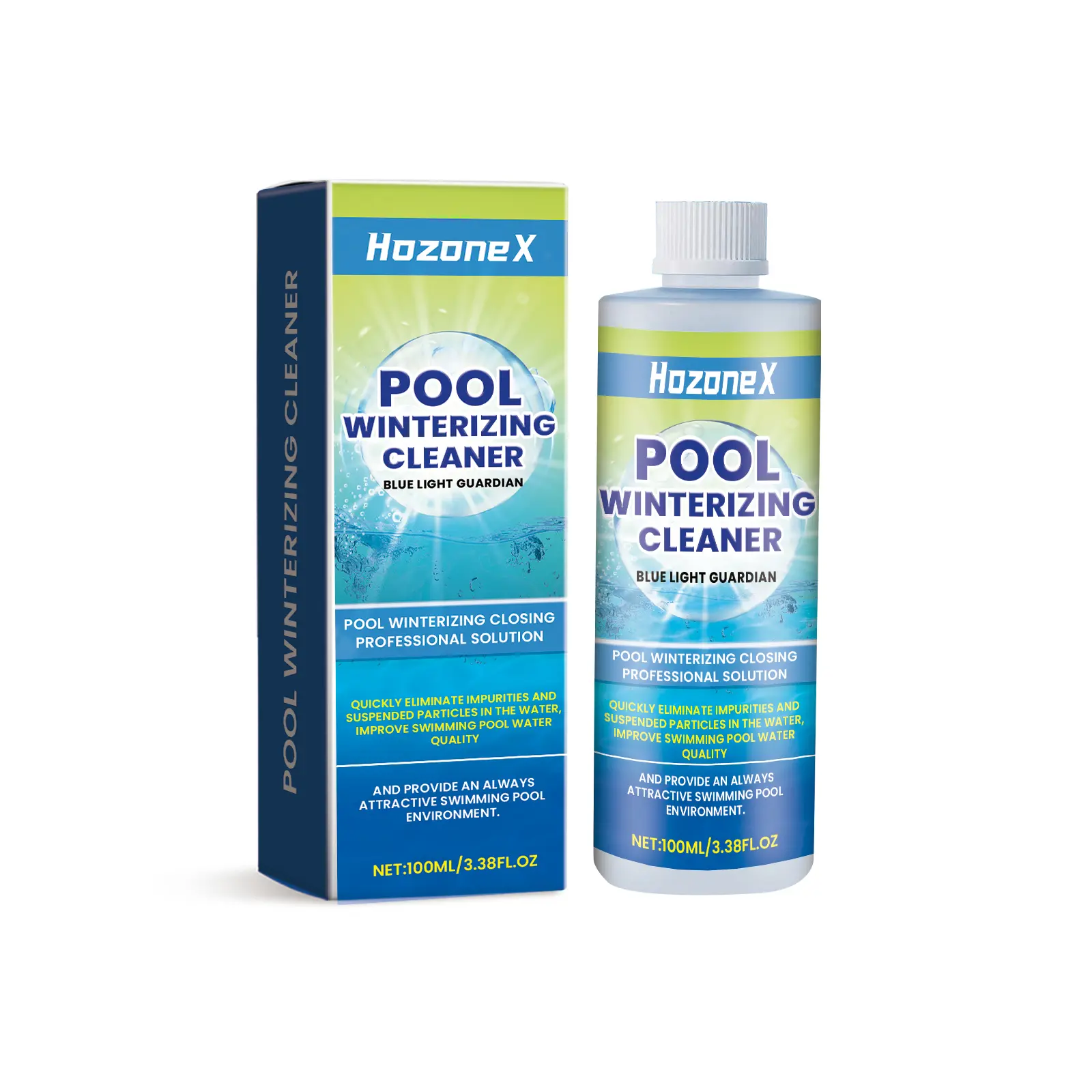 HozoneX Pool Water Clarifier Used to Improve the Water Quality of Home Public Outdoor Swimming Pools Cleaner