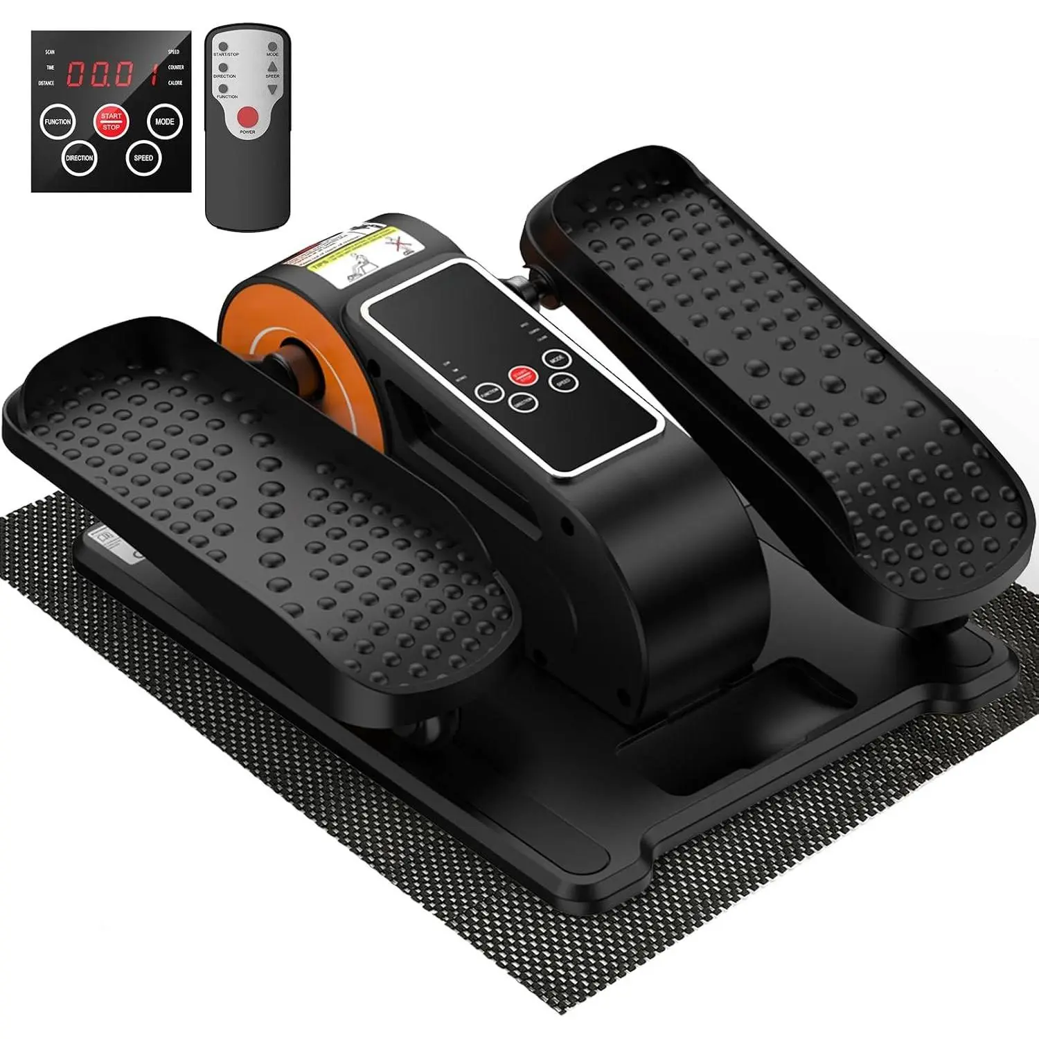 Under Desk Elliptical Machine, Electric Elliptical  Exerciser for Senior, Quiet and Compact Electric Seated Pedal Exerciser for  with , Remote Control and 12 Adjustable Speeds