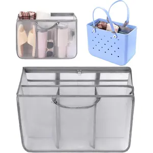 Beach Bag Organizer Compatible with X Large Bogg Bag Accessories Inserts, Lightweight Mesh Insert Divider Pouch for Original XL Bogg Bags, Beach Tote Bags Insert for OrganizingGift