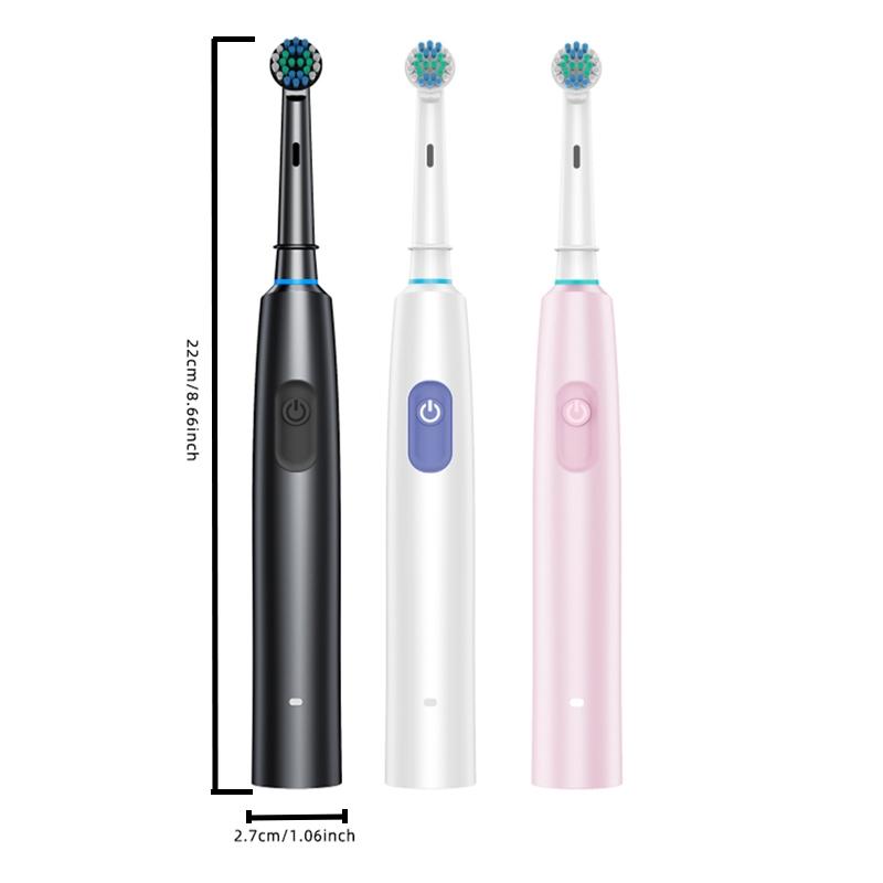 Rechargeable Electric Toothbrush Set, 1 Box Electric Toothbrush with 8 Counts Replacement Brush Heads, Intelligent Timer Toothbrushes for Adults