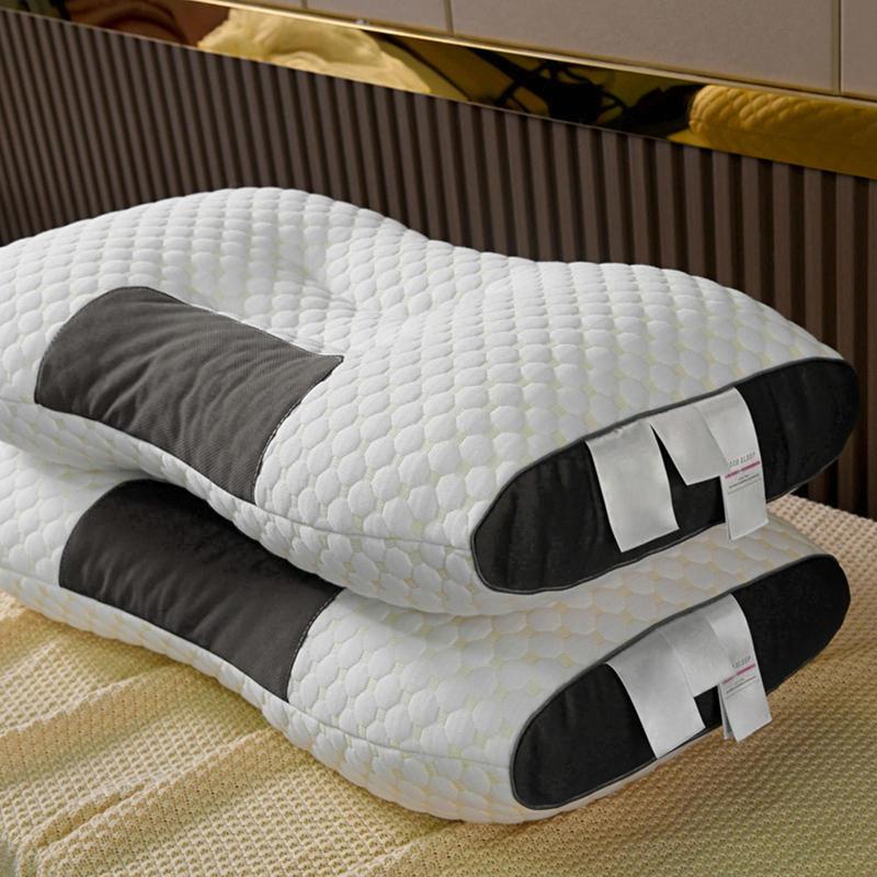 1/2, Soft Sleep Pillow, Ergonomic Pillow to relax neck, shoulders and back, suitable for side, back and prone, 19X29 inches (low pillow)