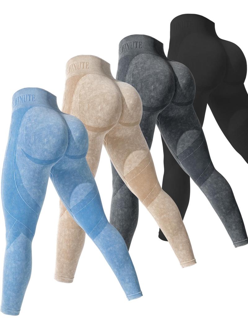 Women's Solid Sports High Stretch Leggings, Ladies Sportswear, Workout Gym Leggings, Fitness Yoga Pants for Women