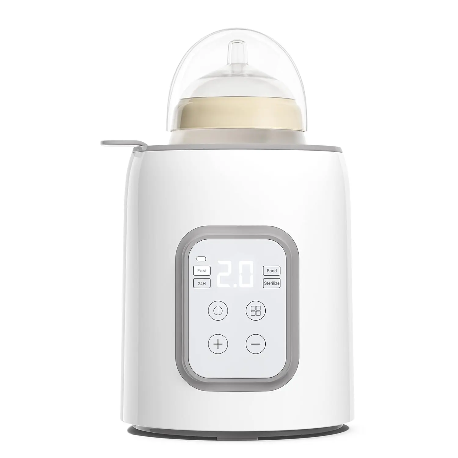 Bottle Warmer, 8-in-1 Fast Baby Bottle Warmer with Timer, Safe for Breastmilk Nutrients, Accurate Temperature Control, with Defrost, Sterili-zing, Keep Warm, Heats Baby Food & Bottles