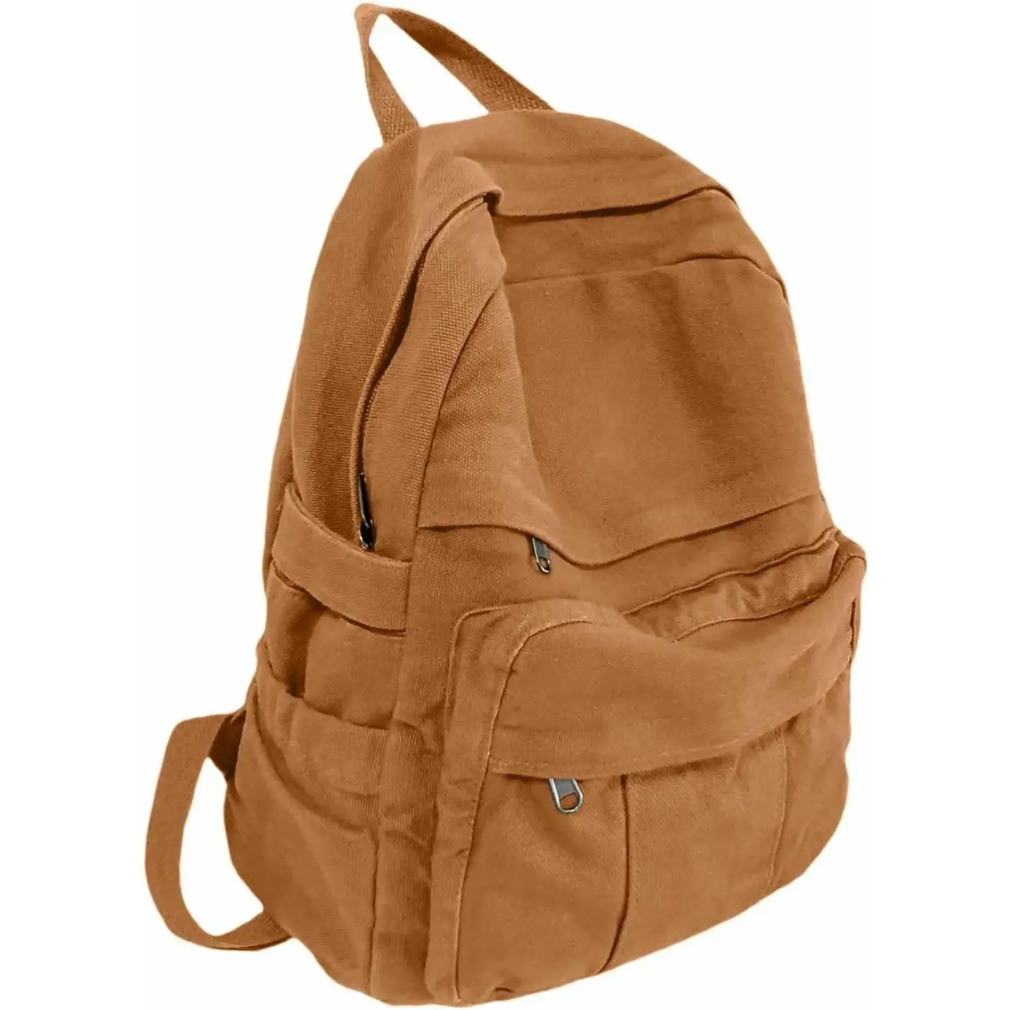 Light Brown Canvas Backpack for Women & Men Retro Aesthetic Rucksack  Backpack for High School/College Students Travel Laptop Bag