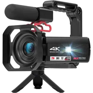 Z36 Video Camera Camcorder, 4K 64MP Vlogging Camera for YouTube 18X Digital Zoom 3.0'' Rotation Screen, IR Night Vision with Microphone, Lens , Handheld Stabilize, 32G Card & 2