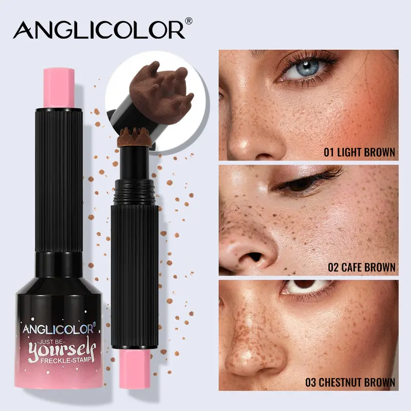 Original freckle pen waterproof sweatproof quick-drying freckle dotting brush Makeup cosmetic, waterproof long-lasting natural realistic freckle stamp, Y2K summer natural freckle. Use it to easily create a sun-kissed skin effect.