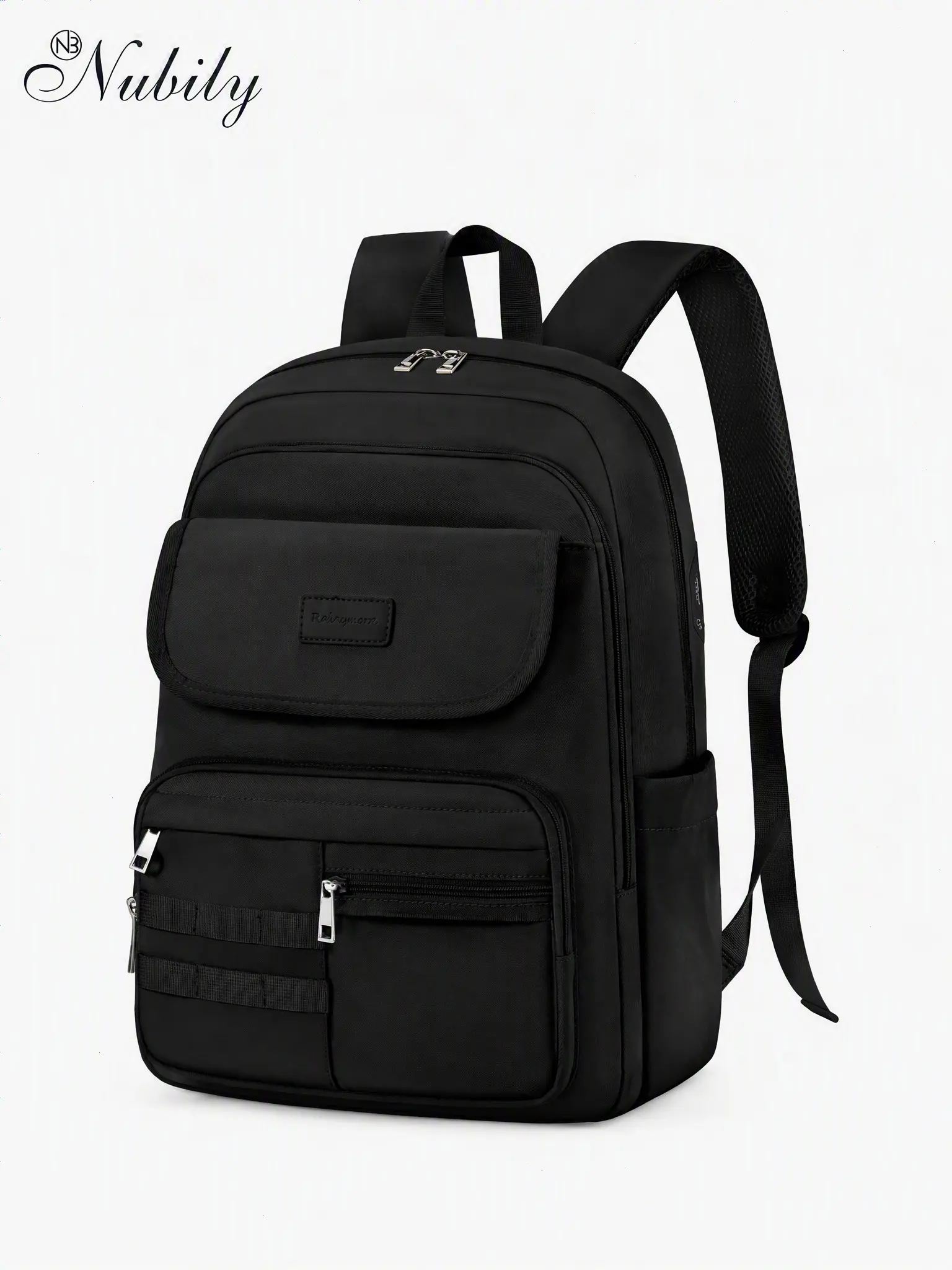 Laptop Rucksack Women 15.6 Inch Travel Backpack, Airline Approved Cabin Bag, Waterproof School University Rucksack with USB Port