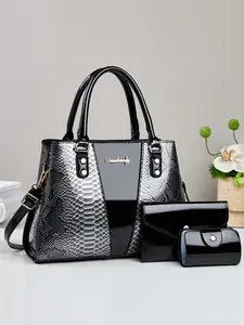 Fashion Snake Print Retro Crossbody Handbag, Multi-Functional Large Capacity Bag, Stylish Design, Perfect for Travel and Shopping