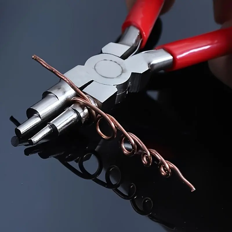 Carbon Steel Jewelry Craft Pliers, Durable Round Nose & Needle Nose, Multi-Purpose Hand Tool for DIY Ring Making, Precision Tool for Jewelry Creators