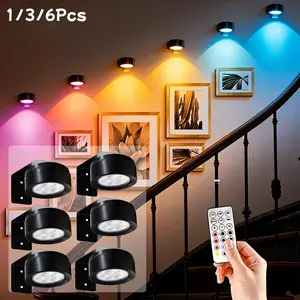 Battery Powered Drawing Light, Magnetic Wireless Picture Lamp, Led Atmosphere Lamp, RGB Colors, Adjustable Timer Mode, Art Display and Decoration, Home Decor Light, RGB Atmosphere Lights