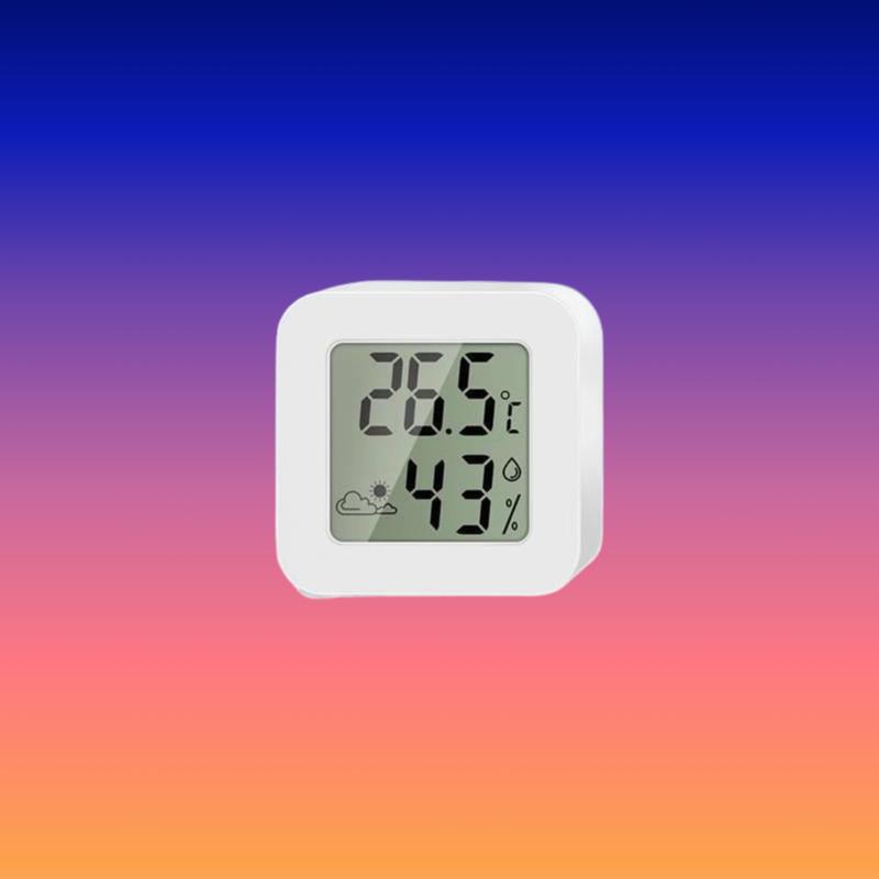 Electronic Thermohygrometer for Indoor Use, High-Precision Baby Room Digital Display Alarm Clock Hygrometer