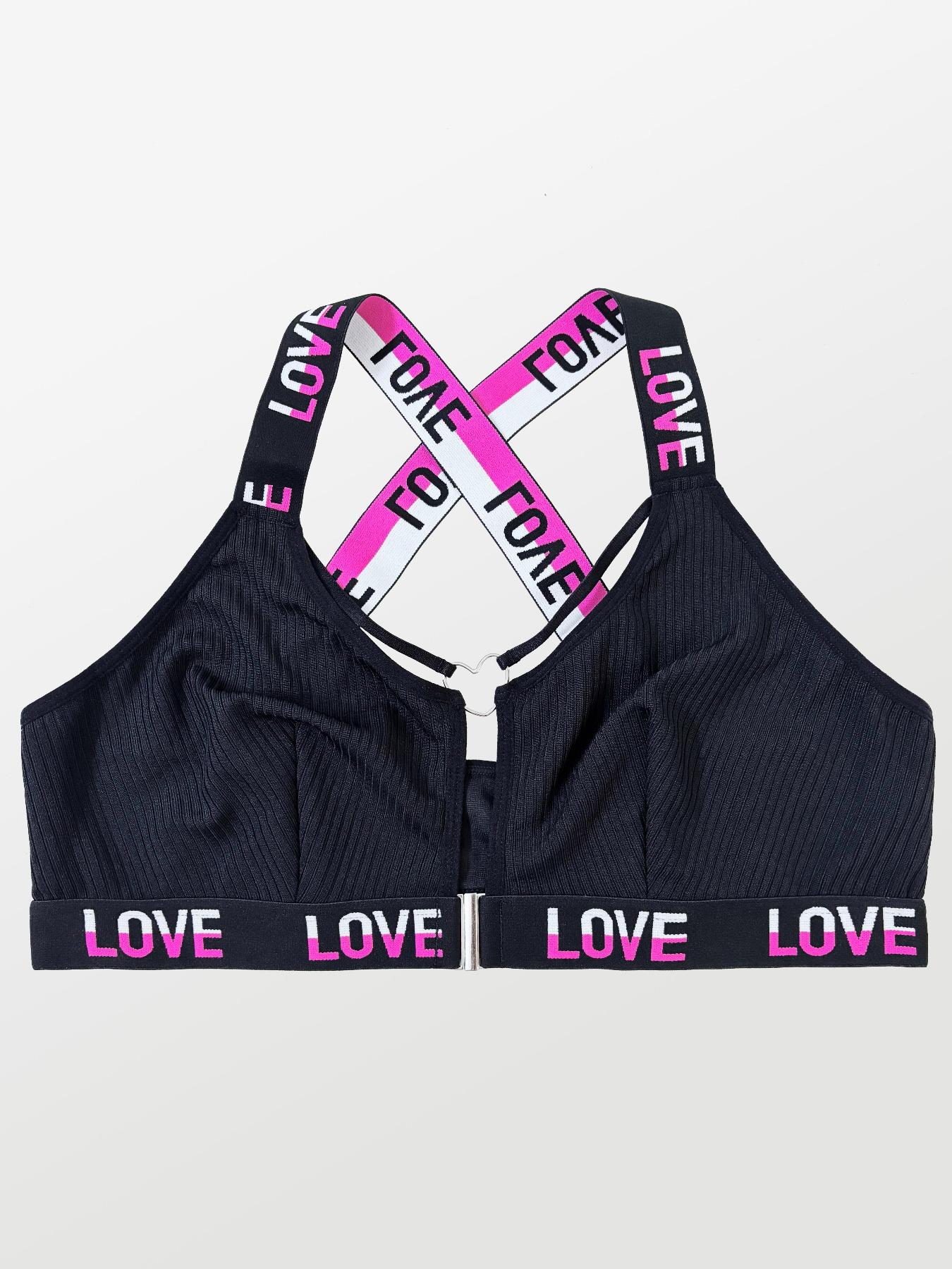 Plus Size Sexy Front Buckle Bra, Comfortable Soft Wide-Strap Wireless Supportive Bra, Inner & Outer Wear, Large Women's Lingerie