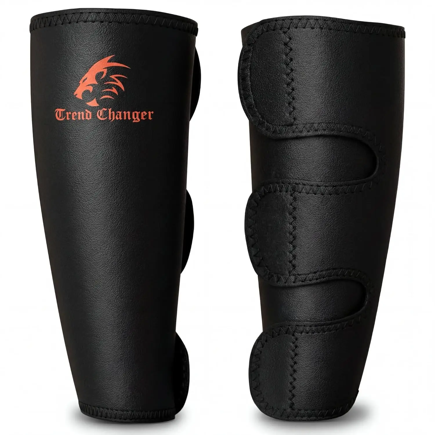 Unisex 5mm Thick Polyester Shin Guards with Neoprene Calf Support Brace, Adjustable Compression Leg Sleeves for CrossFit, Deadlifts Sports Training Equipment