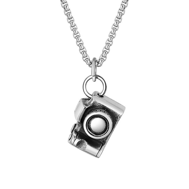 Best-selling vintage ins hip-hop camera necklace, men's trendy camera necklace 2026, long necklace, camera necklace for boyfriend
