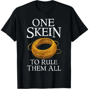 One Skein to Rule Them All Funny Yarn Knitting Humor T-Shirt