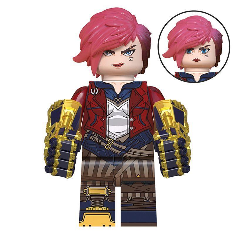 LoL QD001-QD008 Arcane Figure Jinx Vi Anime Figure Jayce Viktor Figurine Statue Model Collection Q Version Decoration Toy Gift popular