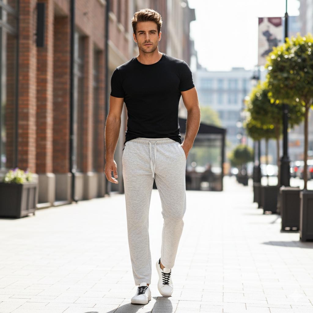 Men's Joggers Sweatpants Lightweight with Pockets Gym Running Workout Lounge Wear