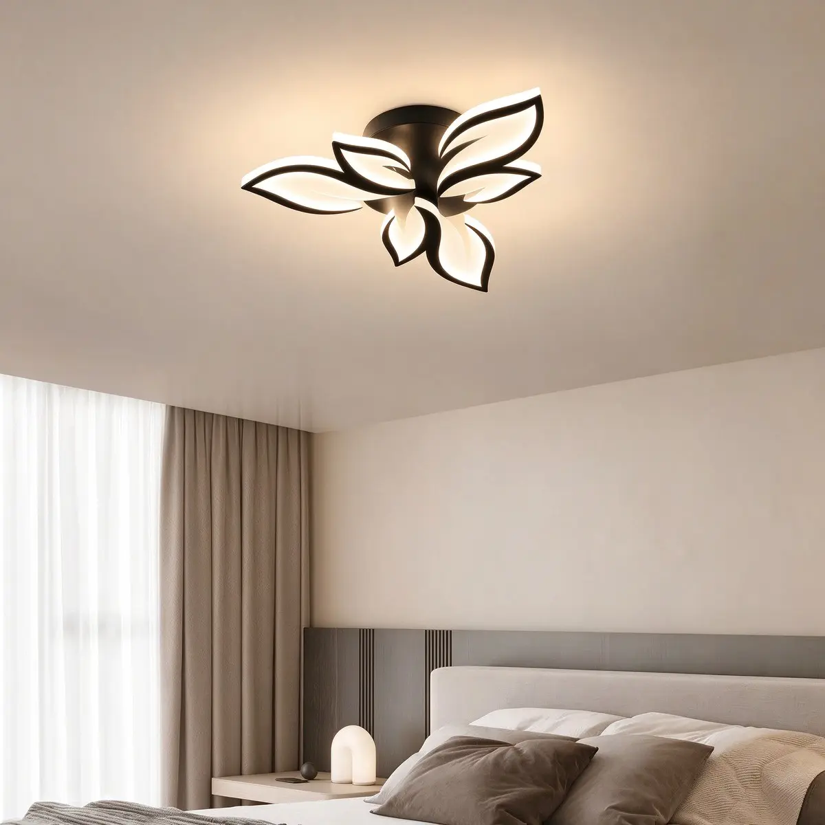 LED Flower Ceiling Light, Adjustable Three Colors, Suitable for Indoor Use, Living Room, Corridor, Bathroom, Entrance, Kitchen