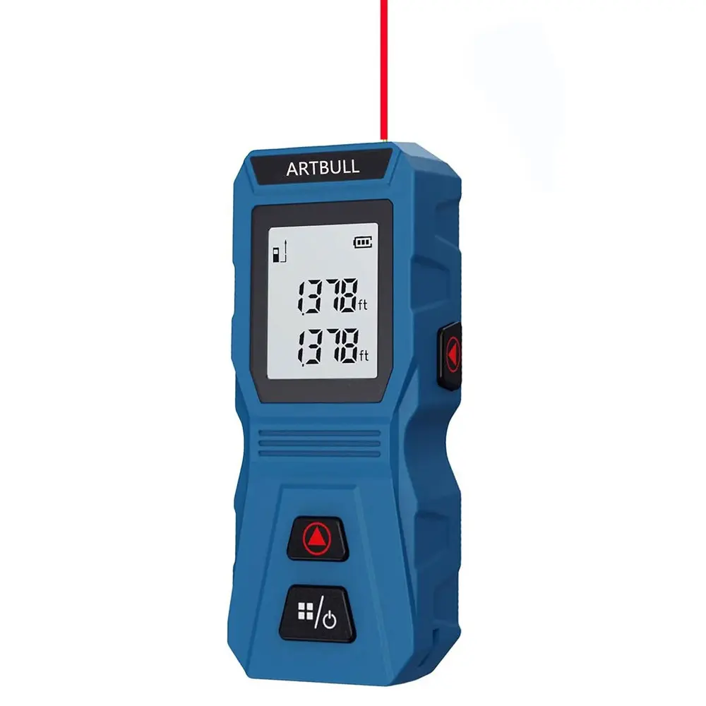 Mini Pocket Laser Rangefinder 60m, Infrared Tape Measure with Side Power Button, Multiple Units, Artbull Model, Optical Instrument