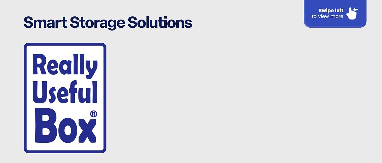 Really Useful Box Stackable 9 Liter Plastic Storage Container Bin with Snap Lid and Built-In Clip Lock Handles for Home & Office Organization (4 Pack)