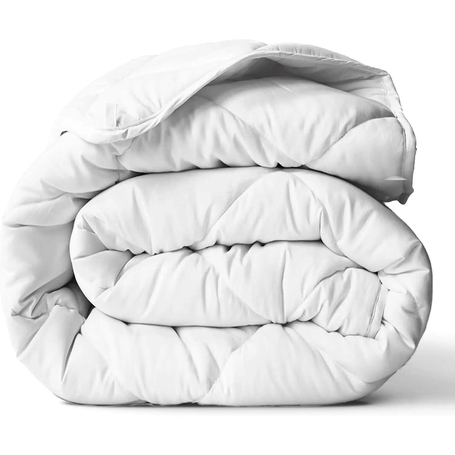 Full Comforter - Cloud-Soft Down Alternative Duvet Insert, All Season Cooling Lightweight Reversible Quilted Blanket for Bedroom & Guest Room, Oeko-TEX Certified, White