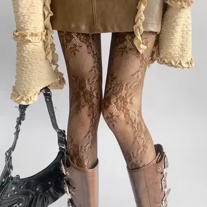 New Sexy Jacquard Slimming Stockings Ladies, Millennium Vintage Dark Pattern, Women's Versatile