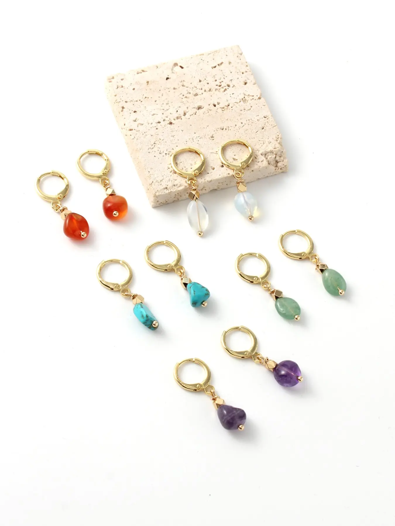 Bohemian Teardrop Beaded Dangle Earrings, Retro Purple Drop Earrings, Summer Beach Vacation Jewelry Gift For Women