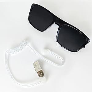 6PCS MIB Agent Costume Accessories, Secret Service Costume Set Spy Costume Accessories for man, women, small boys and small girls for Cosplay