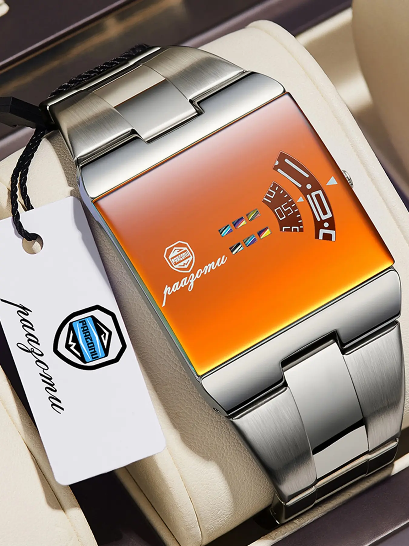 PAAZOMU Top Unique Men Clock Waterproof Fashion Casual Man Wristwatch Stainless Steel Original Sport Quartz Men's Watches Reloj