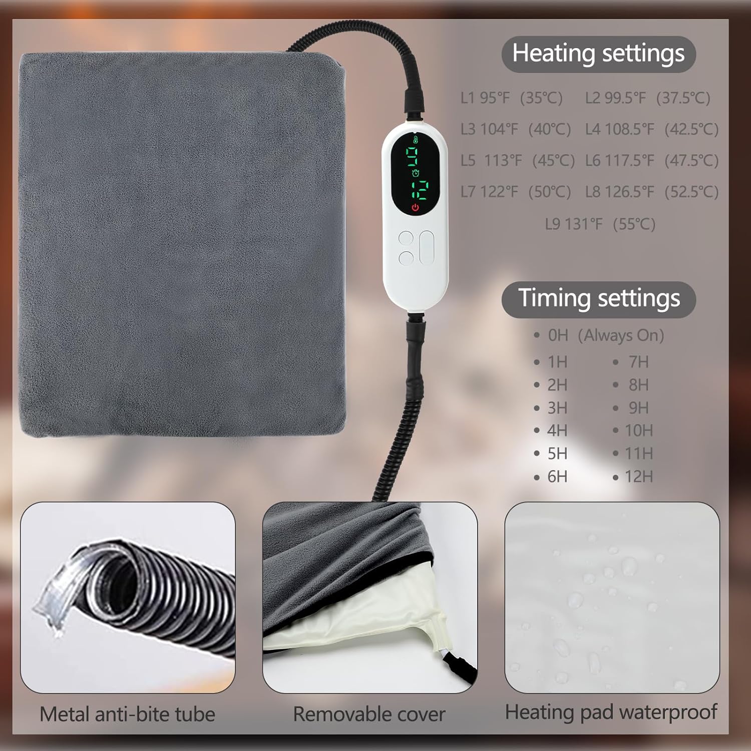 Foldable  Timing Heated Houses for Indoor Outdoor Cats with Heated Mat, Outside Heated Bed Kitty Shelter (Modern-Upgrade)