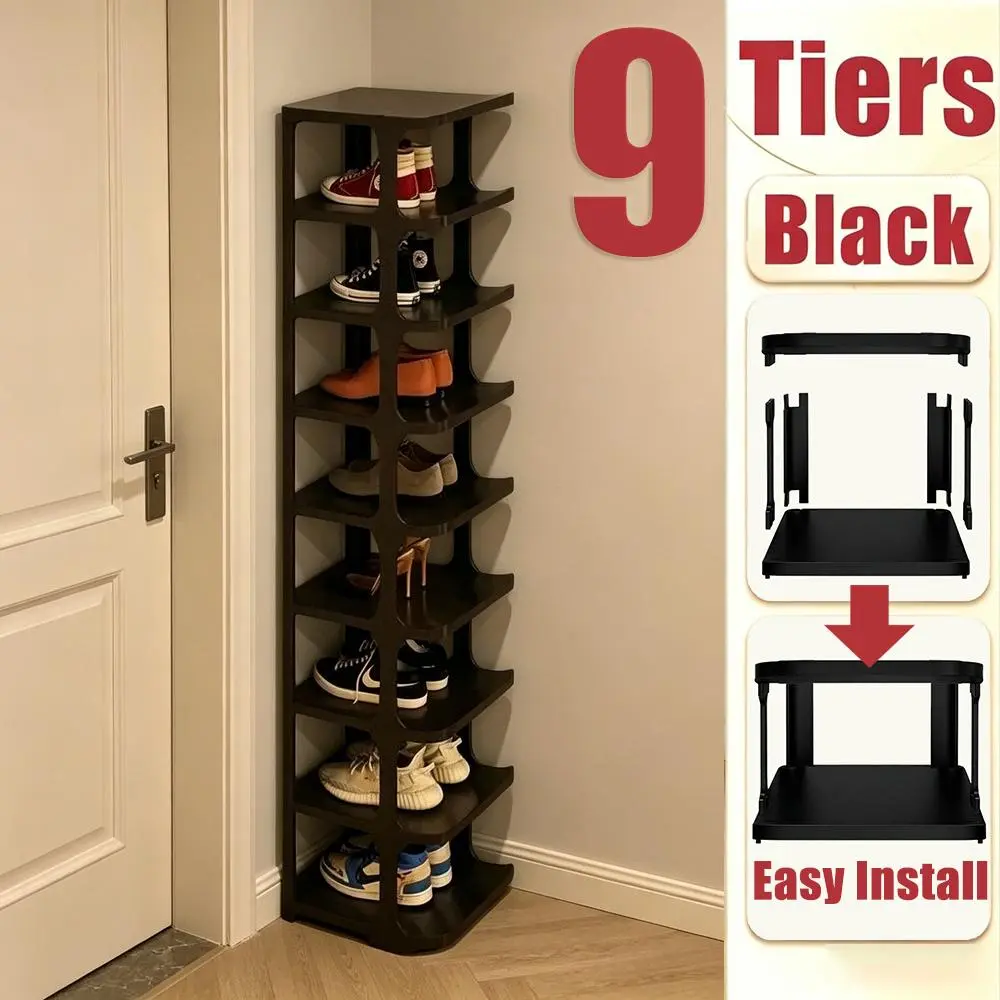 Tall Detachable Tier Footwear Storage Rack (6/9-Tier Options) - Space-Saving Rack, Tall Space Saver, Minimalist Shoe Organizer for Less Floor Clutter, Shoes Stay Sorted, Practical Home Essential Gift