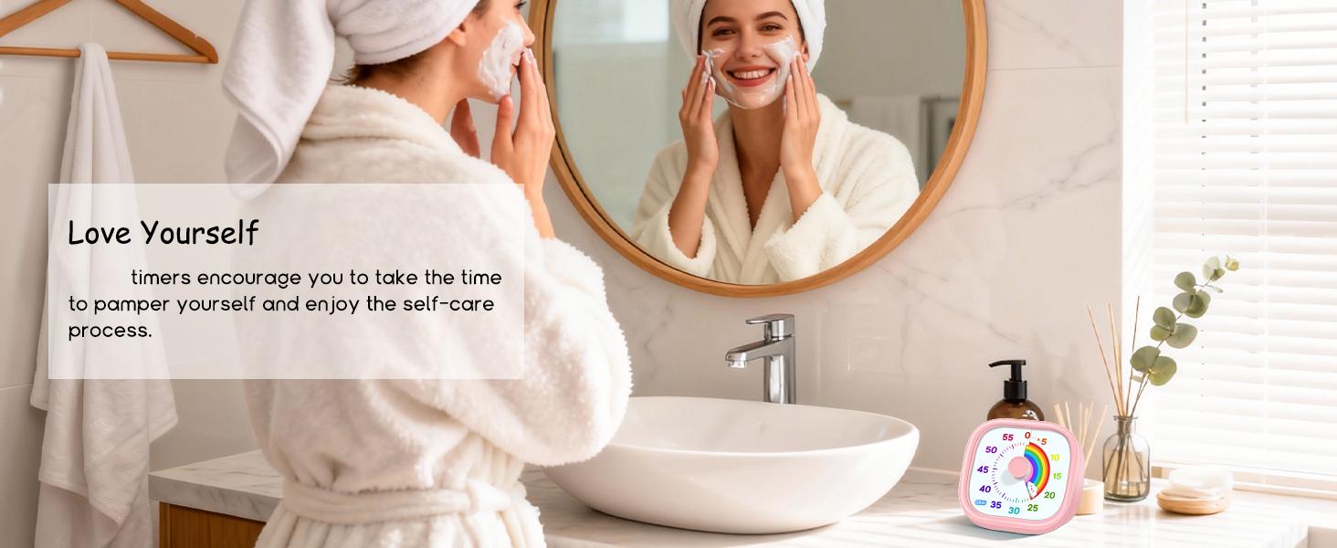 60-Minute Visual Timer for Kids – Rainbow Disk Countdown Clock, Silent Operation Pomodoro Timer for Classroom, Home & Office. Time Management Tool for Toddlers & Students – See Time Passing, Reduce Anxiety, Build Focus! Pink