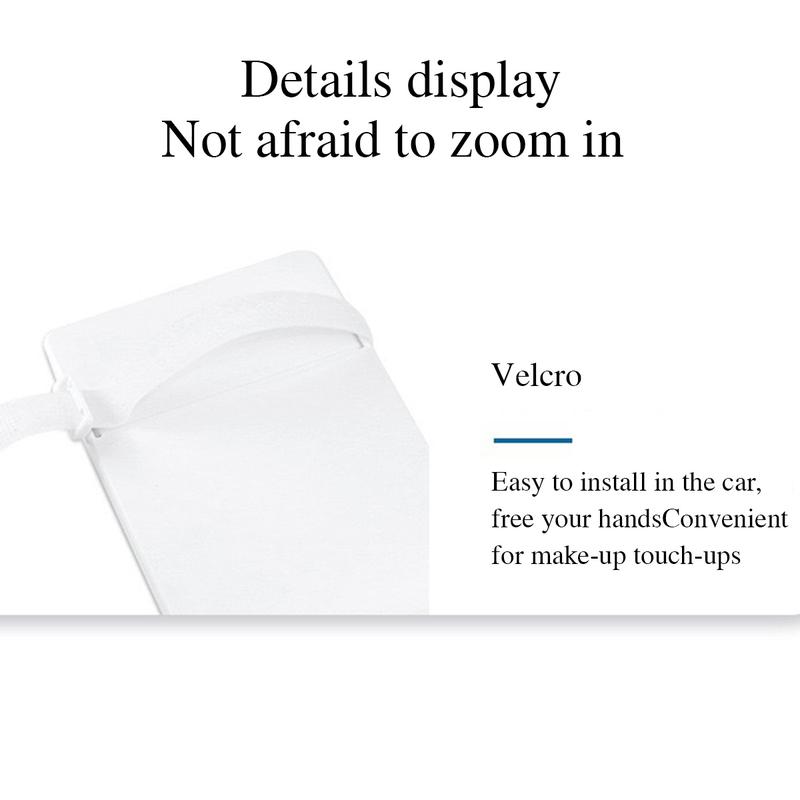 Car LED Makeup Mirror, Rechargeable Car Sun Visor Mirror, Dimmable Touchscreen Auto Vanity Mirror, Car Interior Accessories,car decor,boujee car accessories