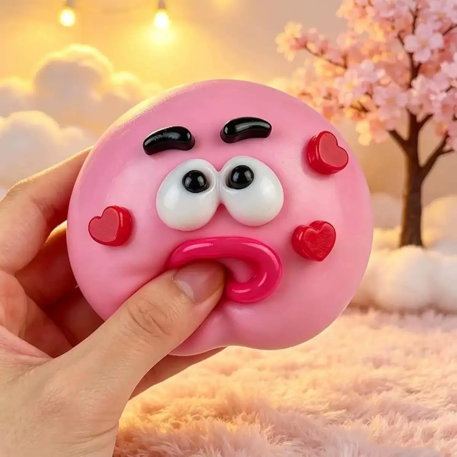 Changeable Face DIY Squishy Toy, Soft Plush Stress Relief Ball with Fun Expressions, Portable Sensory Toy for Kids, Cute Animal Slow Rebound Stress Reliever