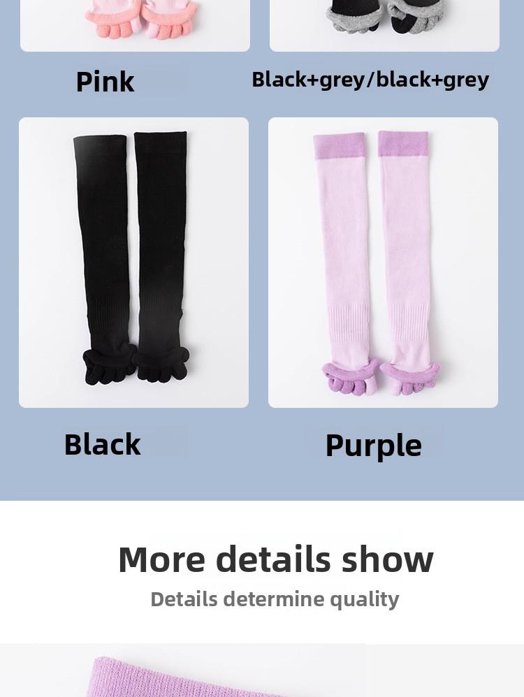 Toe-Separating Yoga Socks - Non-Slip Athletic Socks for Women,#Workout Socks, Pilates Socks & Gym Fitness Socks,Long pressure split-toe socks, anti-slip calf socks Toe-Separating Yoga Socks - Non-Slip Athletic Socks for Women,#Workout Socks, Pilates Socks & Gym Fitness Socks,Long pressure split-toe socks, anti-slip calf socks