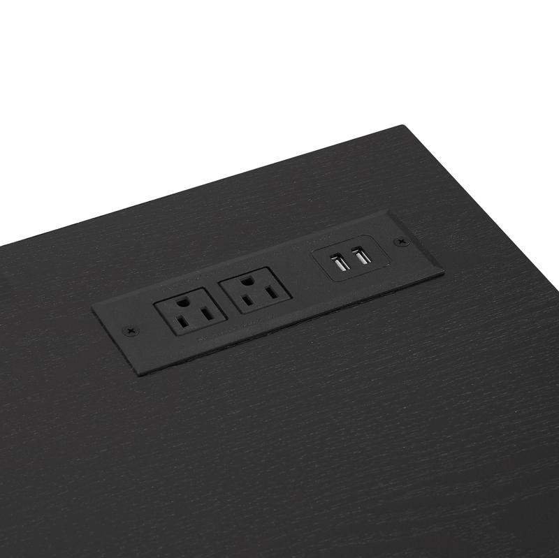 TV Stand Electric Fireplace  Glass Shelves, 3D Fireplace TV Stand with LED Lights Wood with USB Charging Outlet Modern Television Table Center for TV up to 62", 58''W*15.5''D*24.4