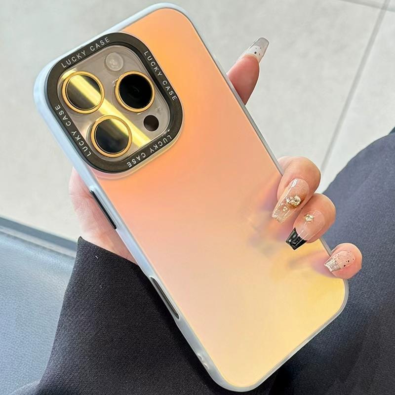 1PC Premium Holographic Gradient Phone Case for iPhone 17 Pro Case , Military-Grade Shockproof Cover Compatible with iPhone 17 16 15 14 / iPhone 13 phone case / iPhone 12 11 Pro Max &X XS Max.