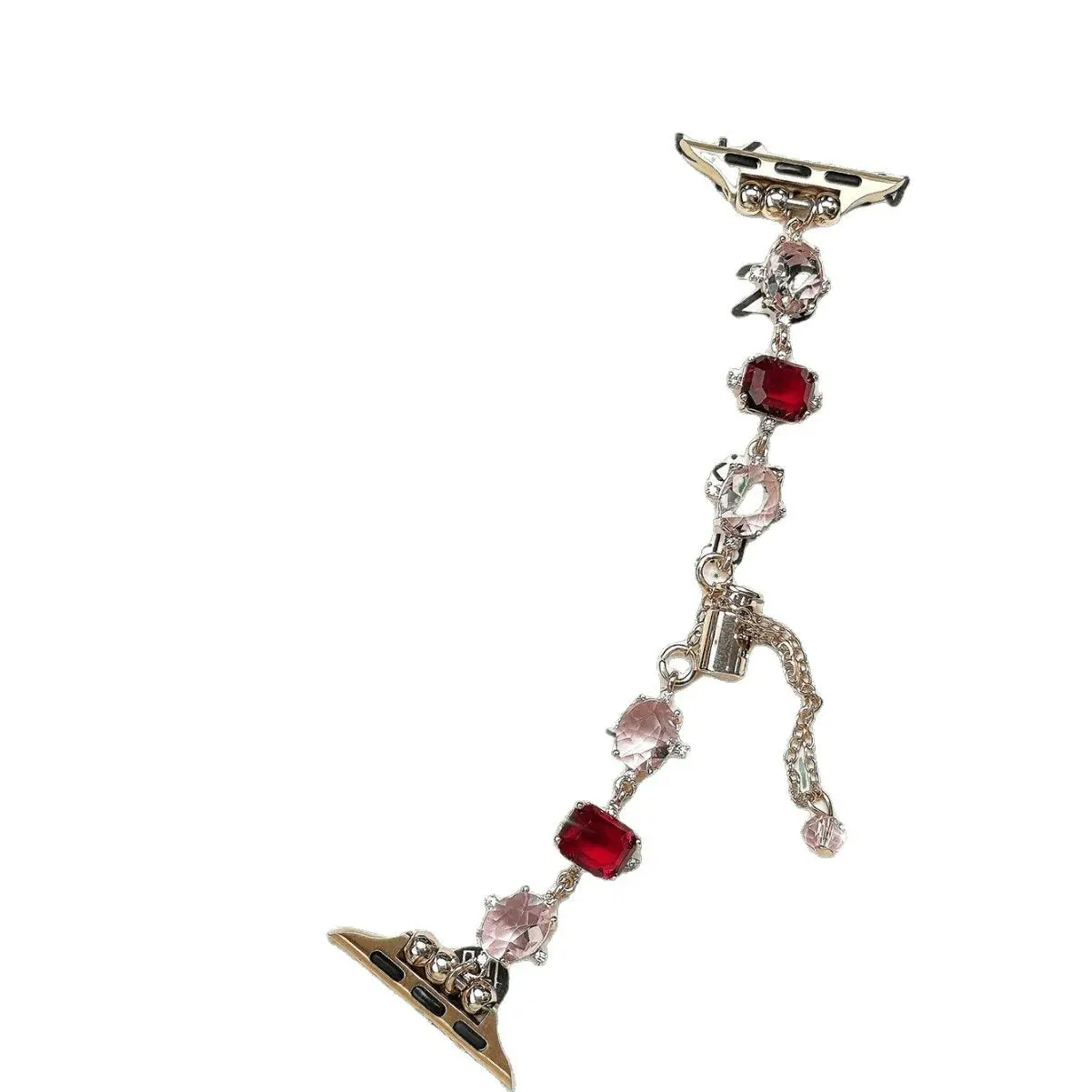 Three-Tone Rhinestone Inlaid Bag Strap