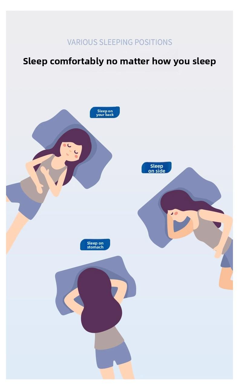 Butterfly-shaped rolled memory foam neck pillow, butterfly-shaped slow-rebound pillow for home use, hotel cervical spine support pillow