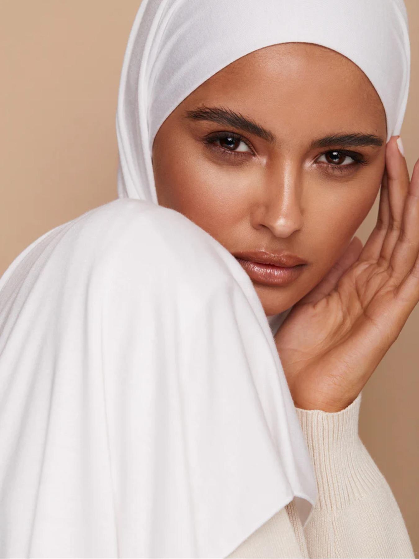 Women's Solid Color Khimar, Modest Casual Soft Comfortable Hijab for Daily Wear, Women's Islamic Clothing for All Seasons