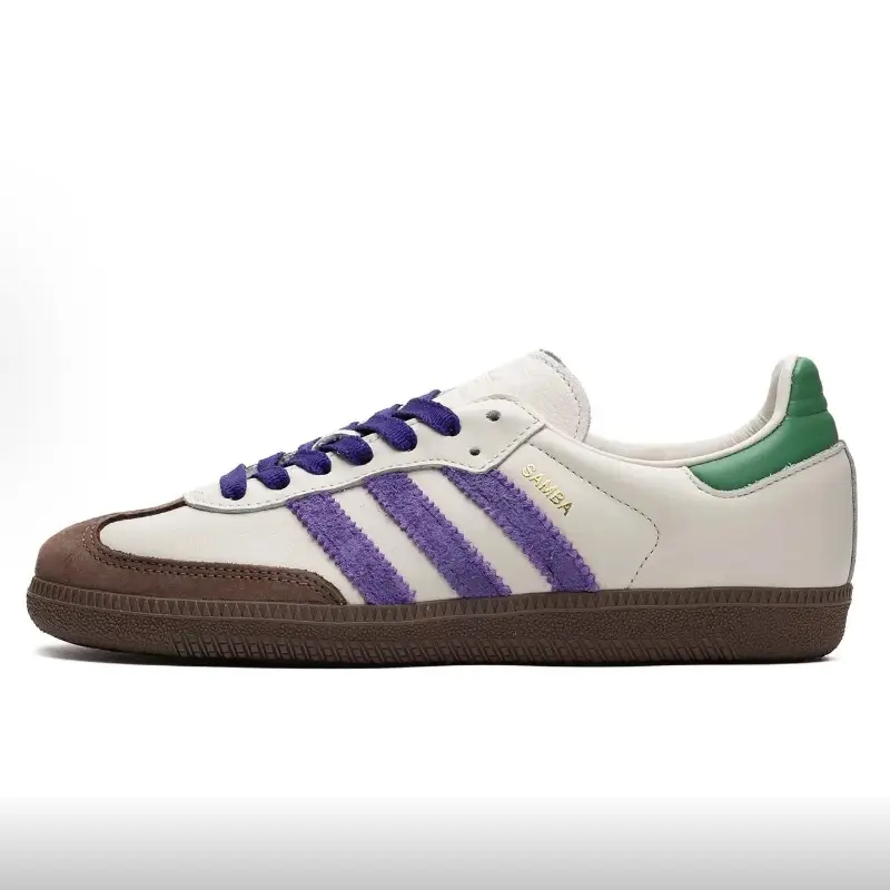 adidas Wmns Samba OG 'Off White Purple Green' ID8349