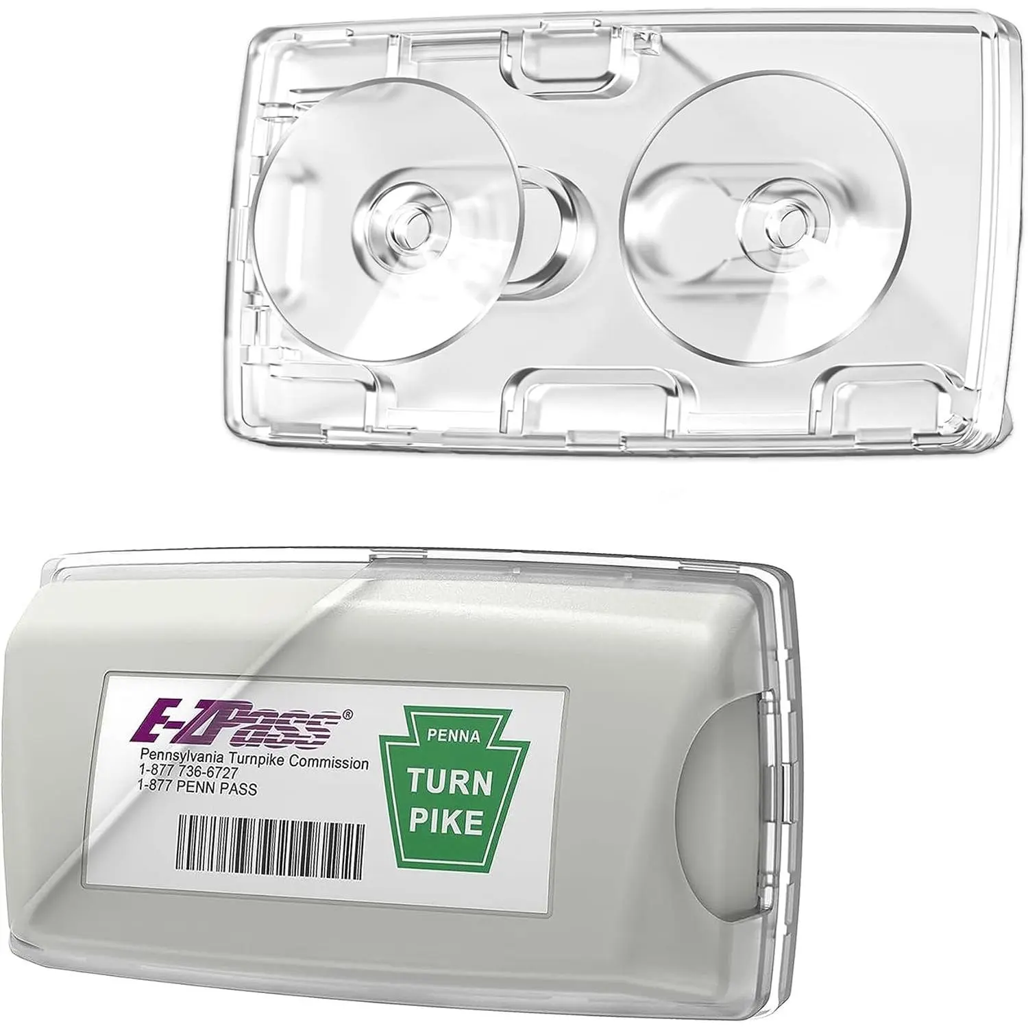 EZ Pass Holder for Windshield - Super  Suction Cups, UV Protective & Easy Install/Remove | Fits  Major Toll Passes (EZPass, iPass, Transponder) Perforated Exterior Design | 1-Pack