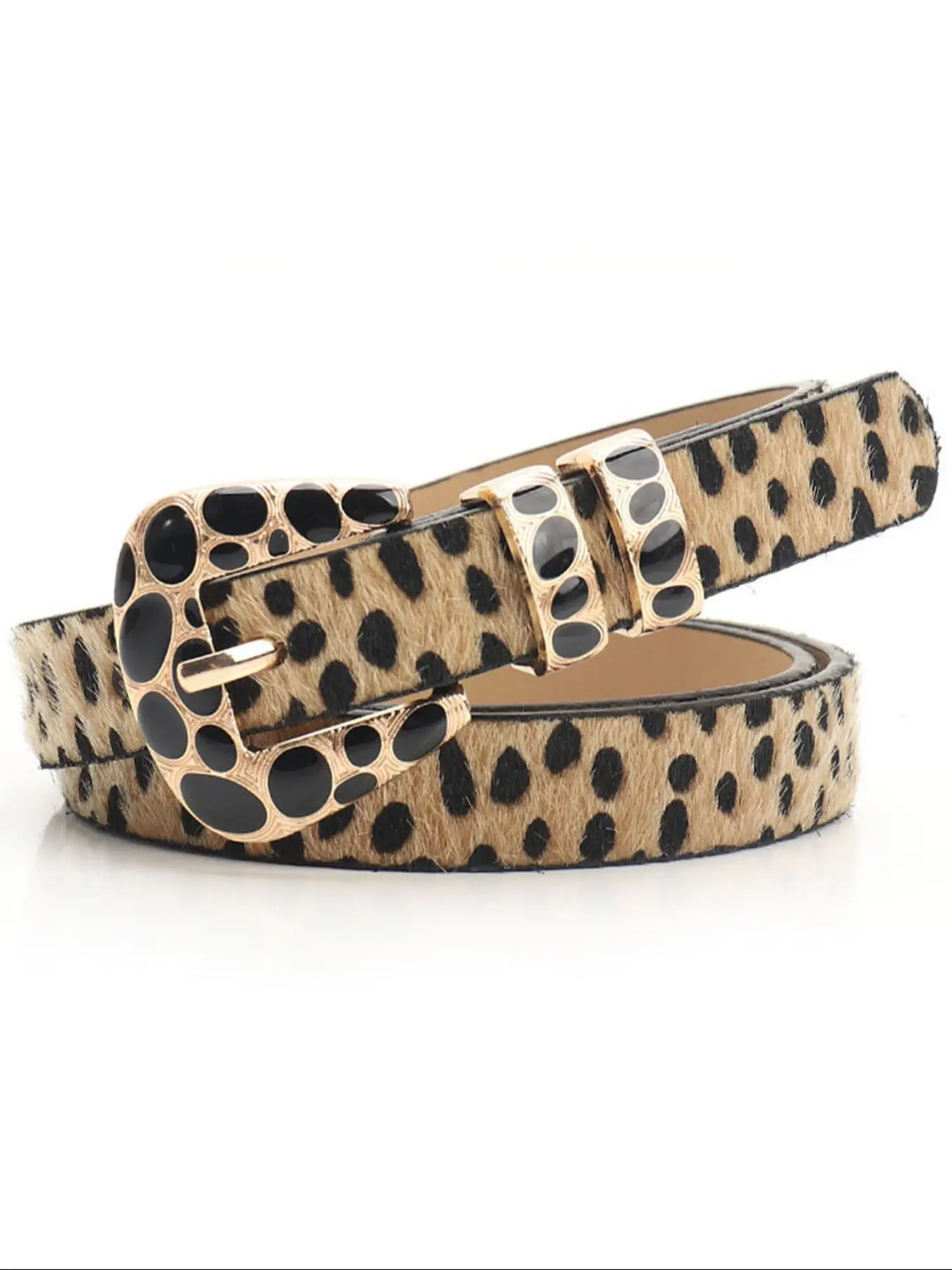 Y2K Style Leopard Print Waist Belt, Fashionable Adjustable Waist Tie, Trendy Accessory for Women, Perfect for Casual, Casual Trendy Waistband, Adjustable Belts